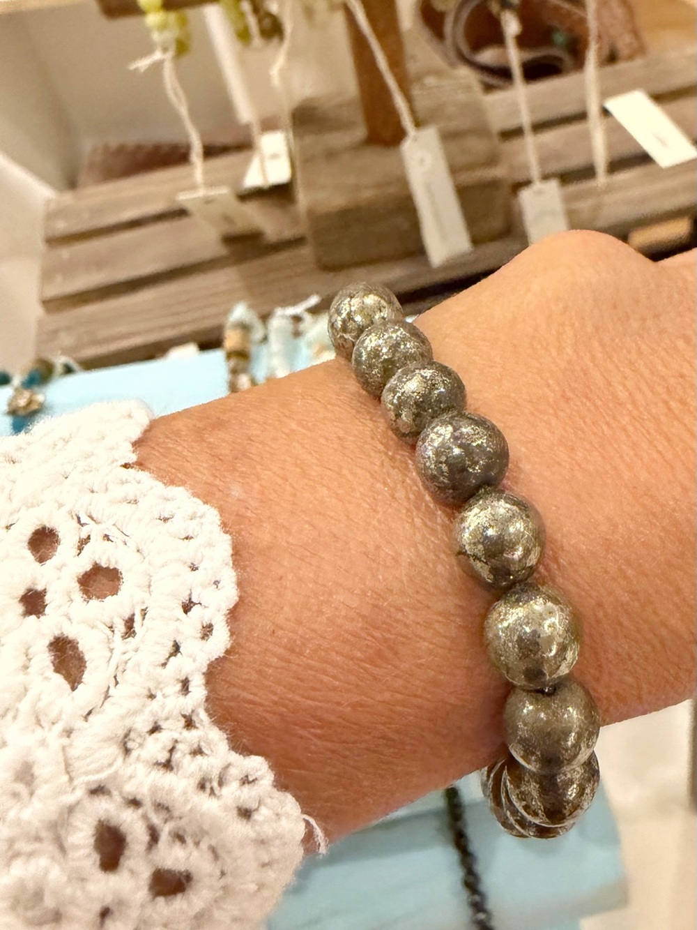 Pyrite Bracelet 8mm